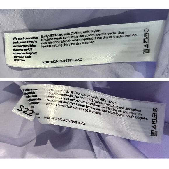 EILEEN FISHER Stand Collar Organic Cotton Blend Jacket Size Large - Picture 11 of 13